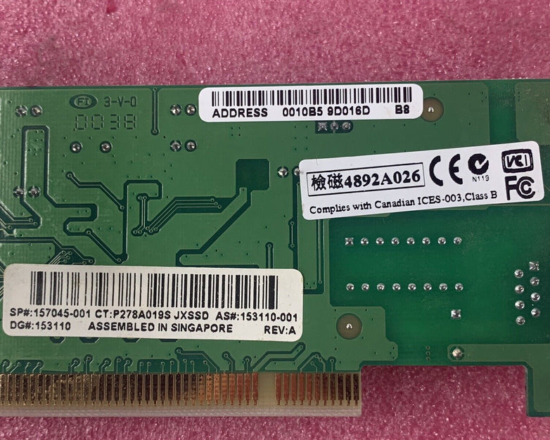 Lot of 2 Compaq 157045-001 10/100 WOL PCI NIC Ethernet Controller 153110-001