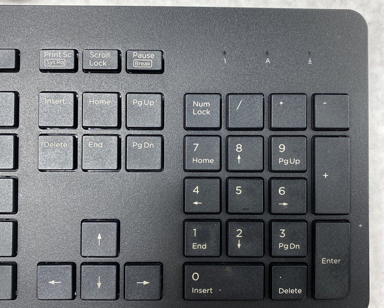 HP PH0U Slim USB Wired 105 key QWERTY Keyboard Black