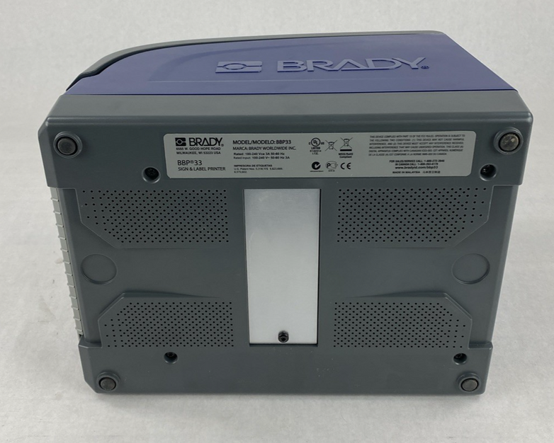 Brady BBP33 Industrial Label Printer No Power Cord Parts or Repair