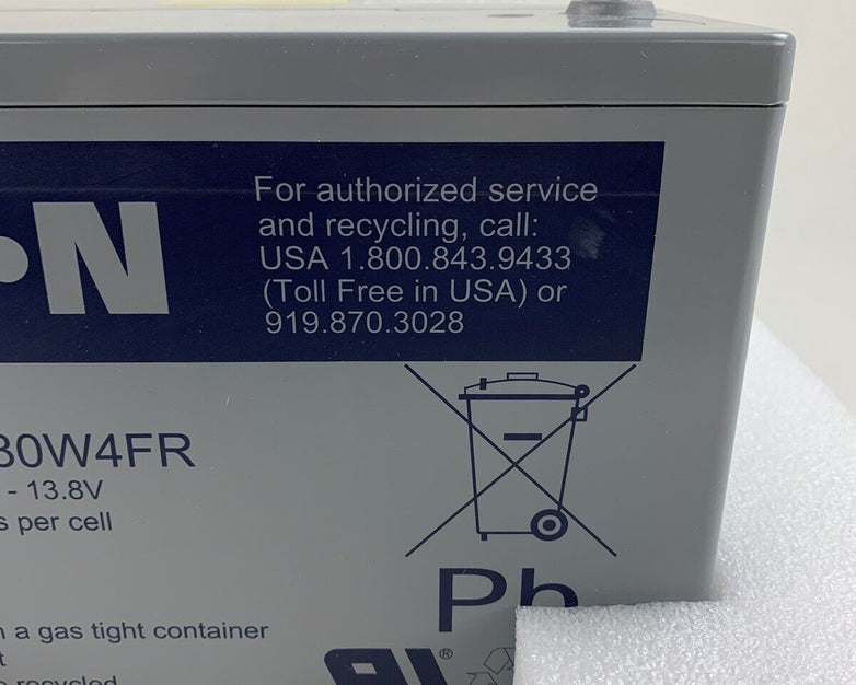 Eaton PWHR12280W4FR VRLA Replacement Battery Old Stock Box Opened