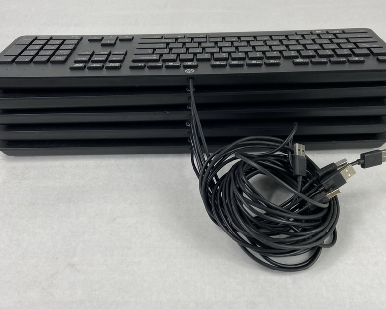 Lot of 5 (Five) Hewlett Packard HP PH0U Black Wired USB
