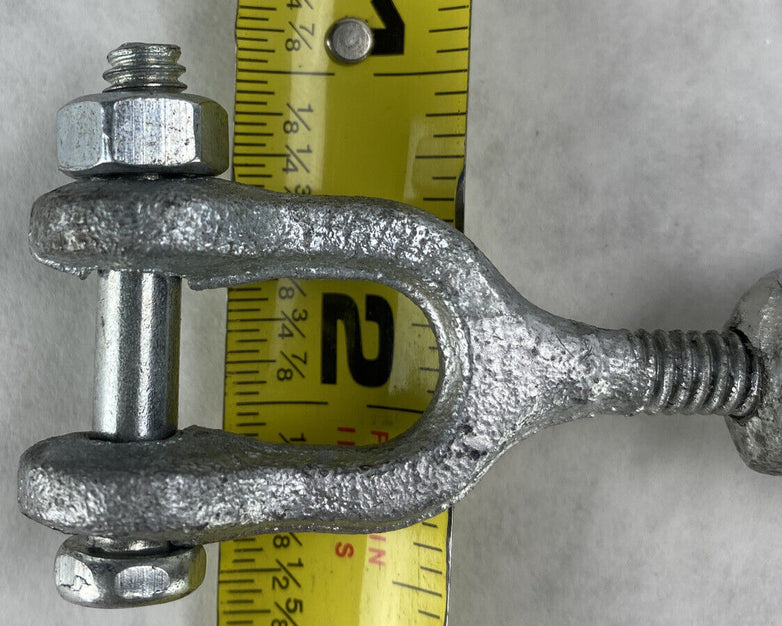 Galvanized Jaw and Jaw 3/8" Turnbuckle 8.5" to 12" (Lot of 4)