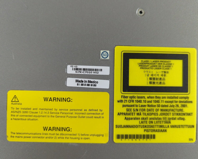 Pair of Cisco Nexus 7000 N7K-C7010 10-Slot Switch Chassis No Modules No Cables
