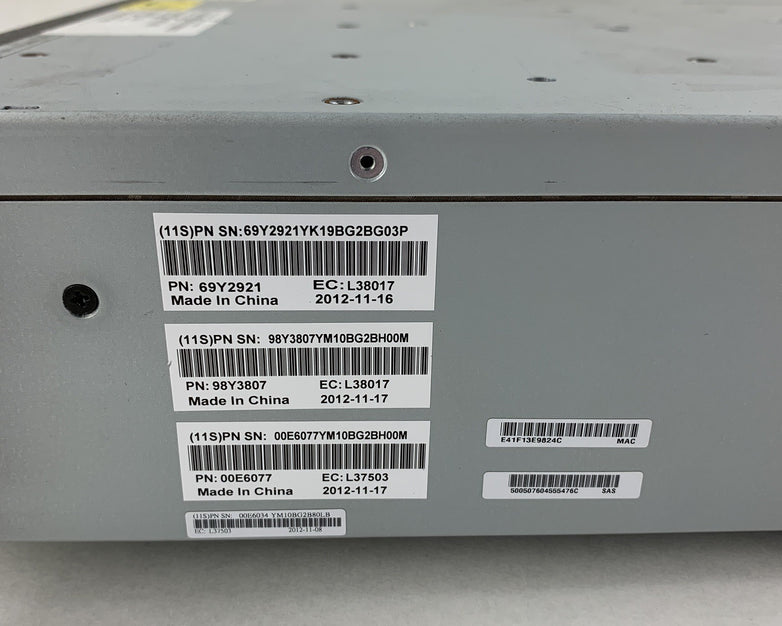 IBM 1747-HC2 69Y2921 170-6070-01 System Storage Enclosure Chassis 2x Power Supp