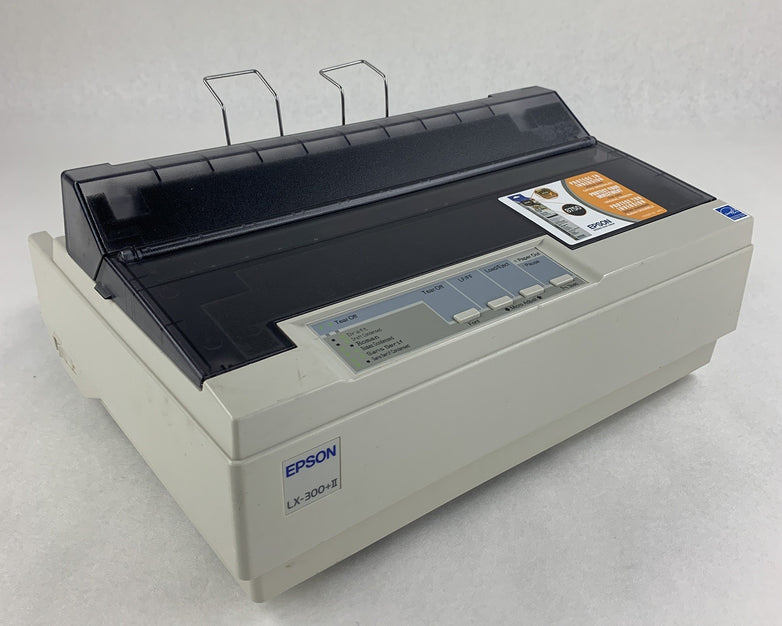 Epson LX-300+II P170B Dot Matrix 9-Pin Printer Bad Paper Feed Tested No Ribbon