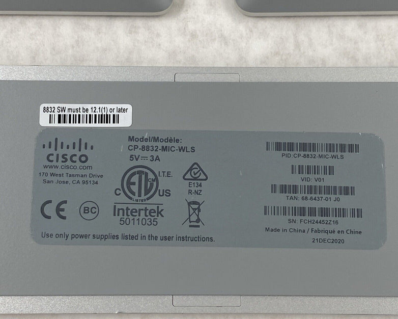 Cisco CP-8832-MIC-WLS Wireless Expansion Conference Microphone Kit