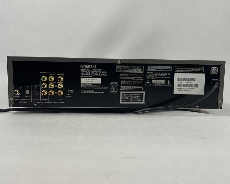 Yamaha DV-C6660 5 Disc DVD Player Power Tested No Remote