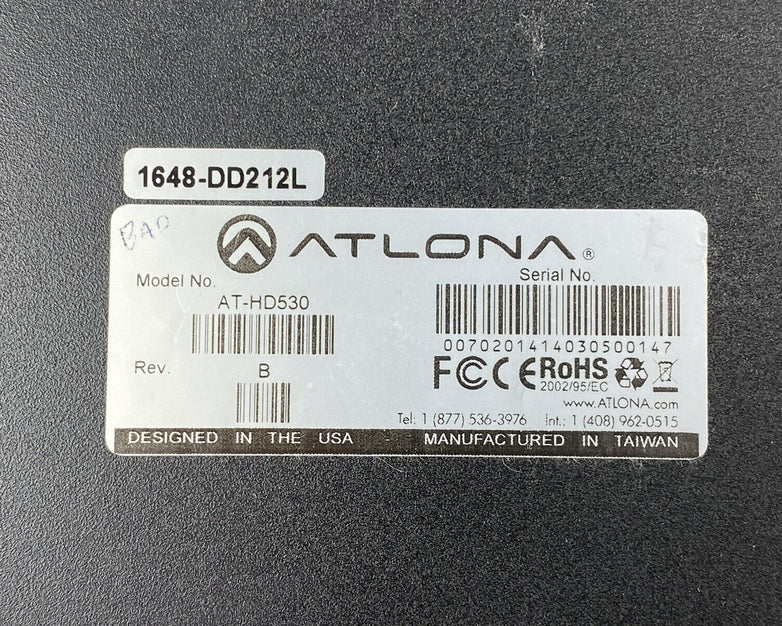 Atlona AT-HD530 HDMI to Composite/S-Video Down-Converter w/ Adapter Power Tested