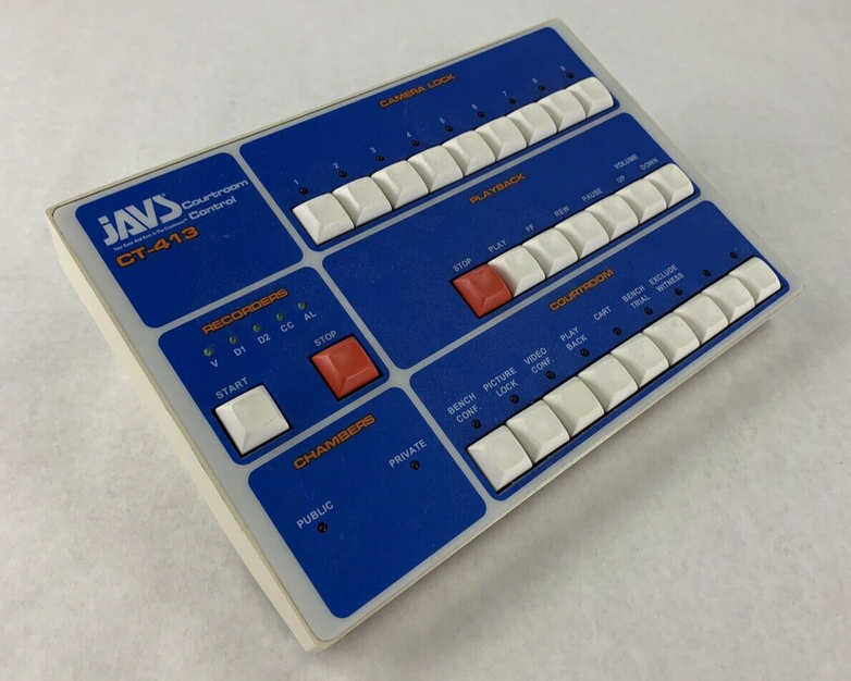 JAVS CT-413 Courtroom Control Audio Interface Untested