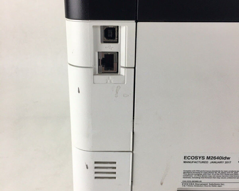 Kyocera ECOSYS M2640idw All-in-One Monochrome Laser Printer Tested Bad Wireless