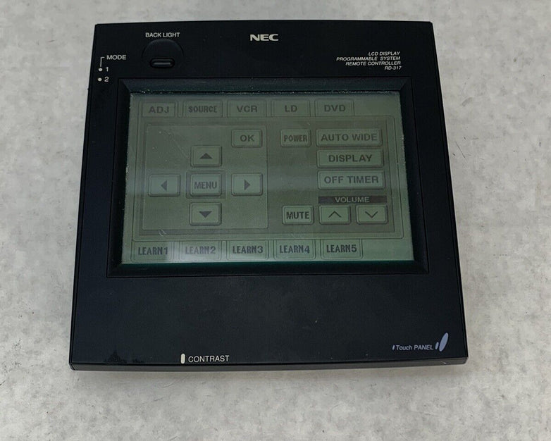 NEC LCD Display Programmable Remote Controller RD-317