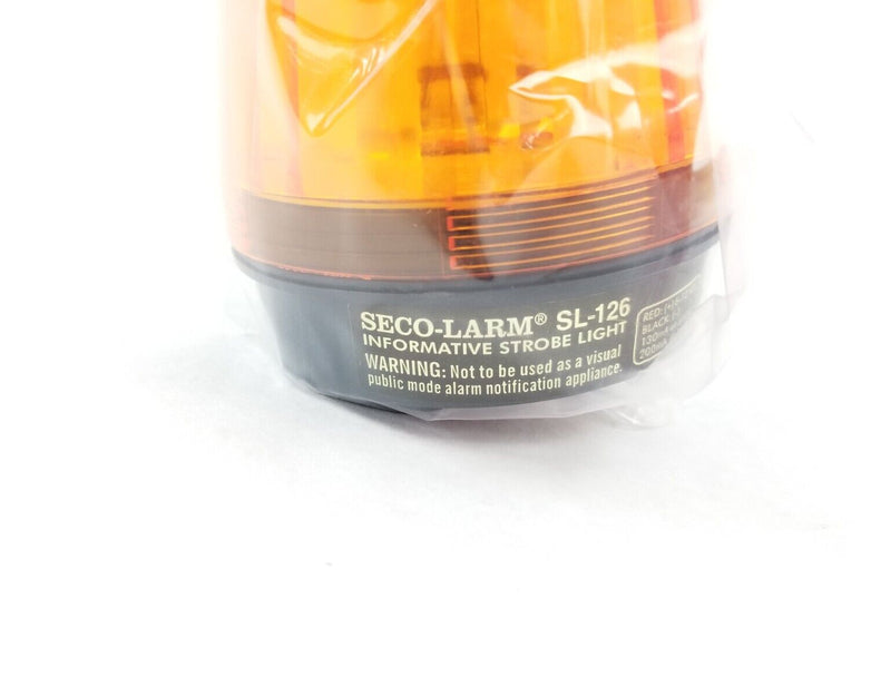 Seco-Larm SL-126 Informative Strobe Light Amber (Lot of 4)
