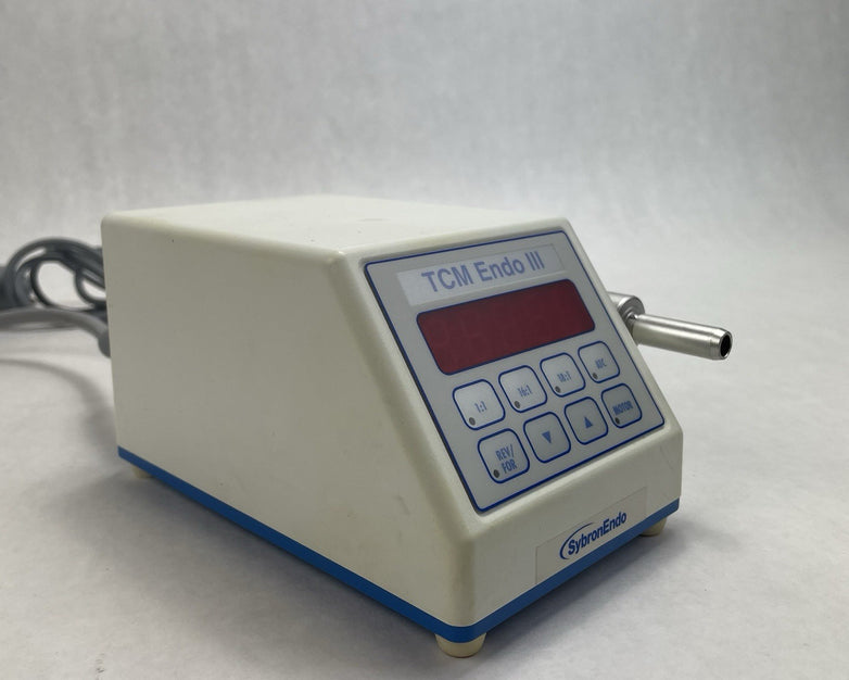 SybronEndo TCM Endo III Endodontic Motor with Handpiece No Pedal Power Tested