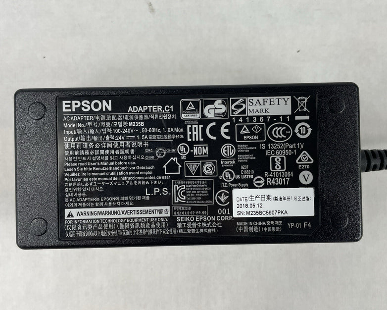Epson M235B Power Adapter 24V 1.5A
