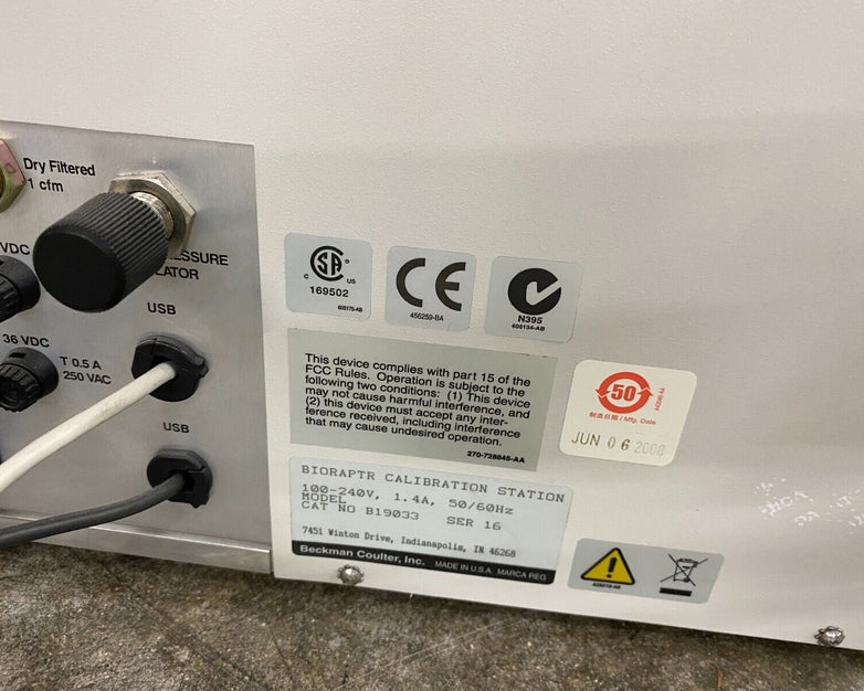 Beckman Coulter Bioraptr FRD Workstation B17954 w/ Calibration Station B19033