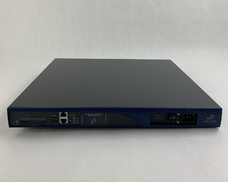 3COM MSR30-20 PoE Network Ethernet Switch Wiped Compact Flash w/ OS