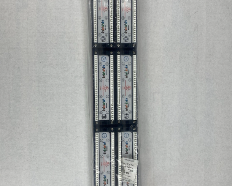 Cat 6 180° Unshielded Patch Panel, 110 Type IDC with 48 Ports