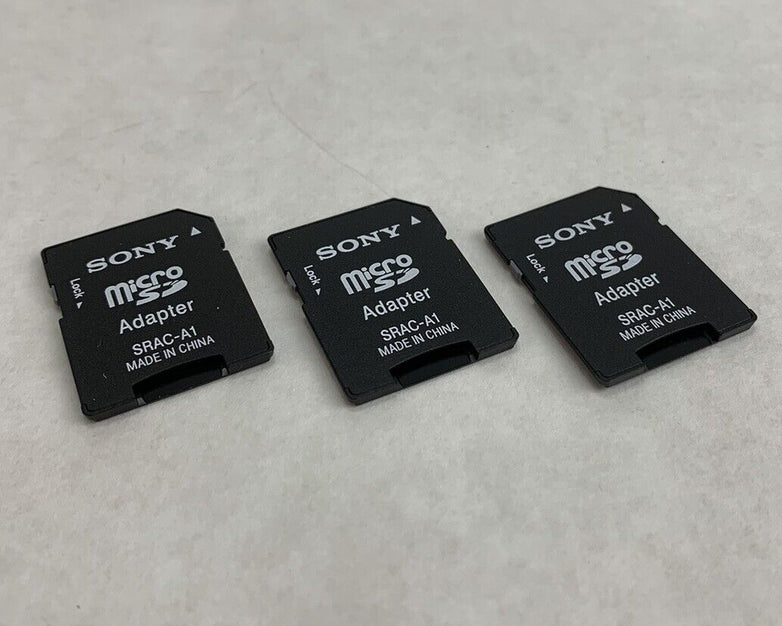 Sony SRAC-A1 Micro SD Adapter (Lot of 3)