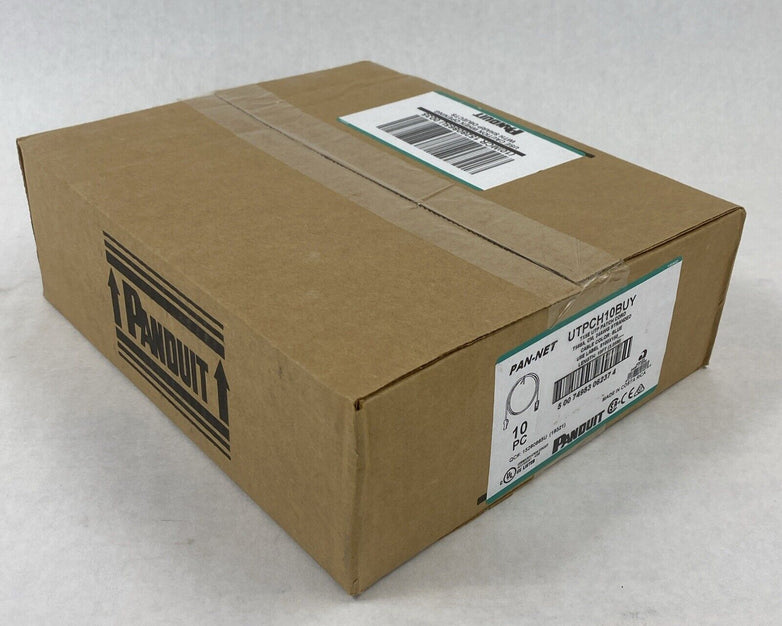 Lot of 10 Panduit UTPCH3YLY 10ft Blue TX5E UTP Patch Cord T568A