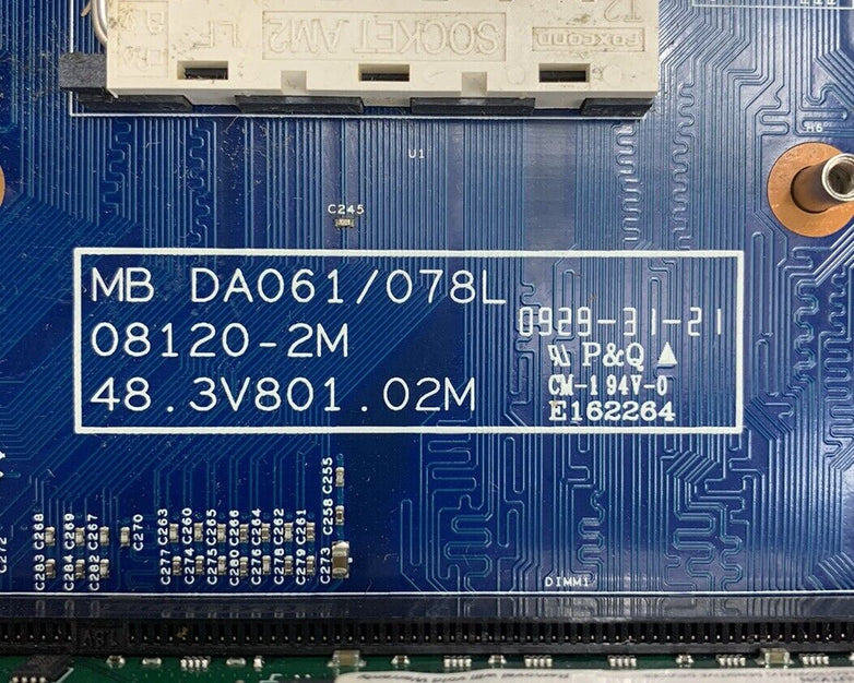 Acer eMachines DA061/078L Motherboard AMD Athlon 2850e 1.80GHz 2GB RAM No Shield