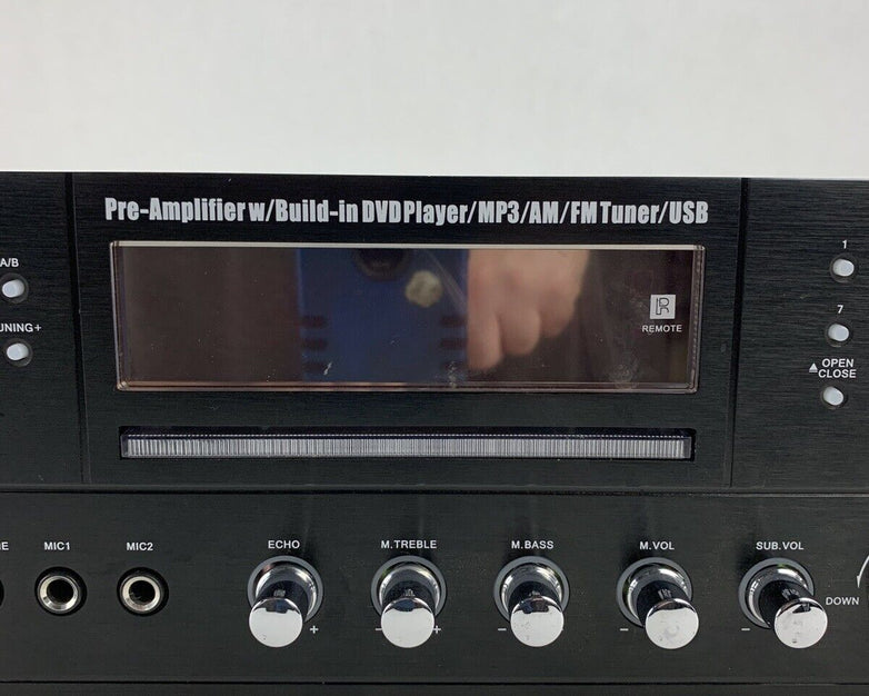 Pyle PD1000A Home and Office AMP Receiver Stereo Tested No Remote