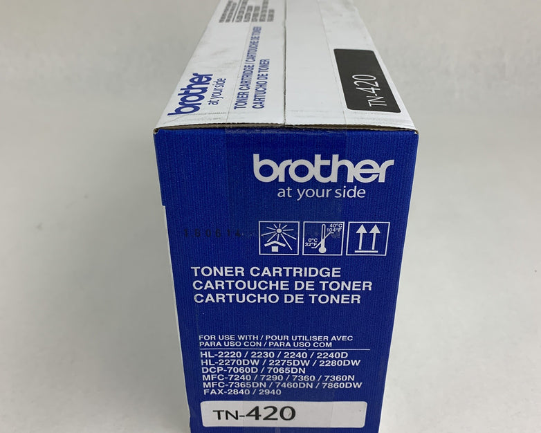Brother TN-420 Black Toner Cartridge New OEM Sealed Box