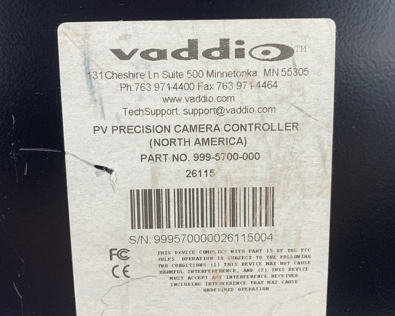 Vaddio 999-5700-000 Protection VIEW Precision Camera Controller