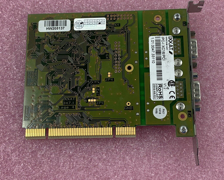 IXXAT iPC-I XC16/PCI V1.2 Intelligent PC CAN Interface Computer PCI Board P4-03