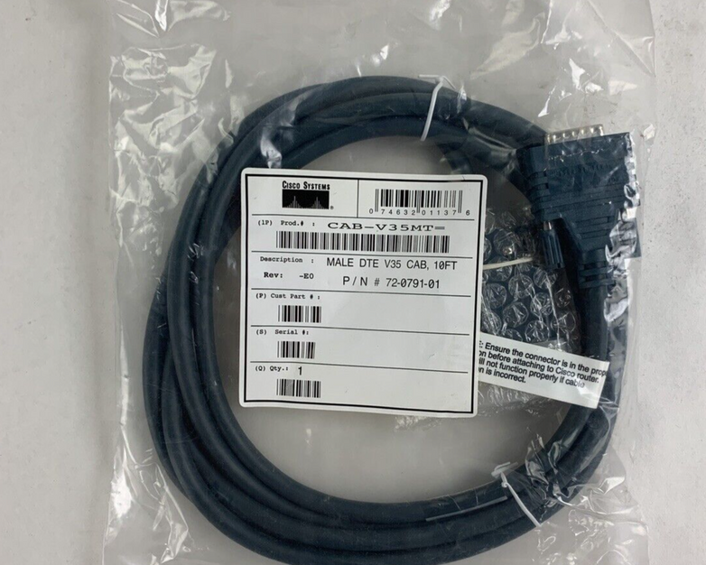 Cisco CAB-V35MT Male DTE V35 10FT Cable 72-0791-01