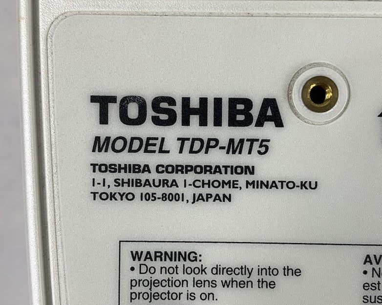 Toshiba TDP-MT5 LCD Projector 799 Lamp Hours
