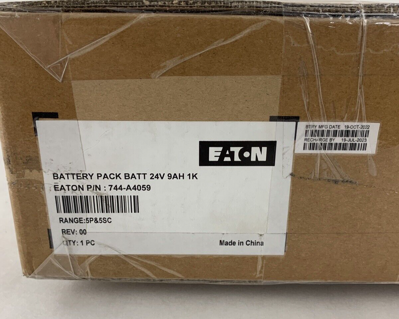 Eaton 744-A4059 Replacement Battery Pack Old Stock MFG 10/2022 Recharge 19/2023