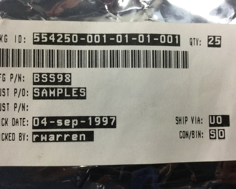 BSS98 Transistor (Lot of 25)