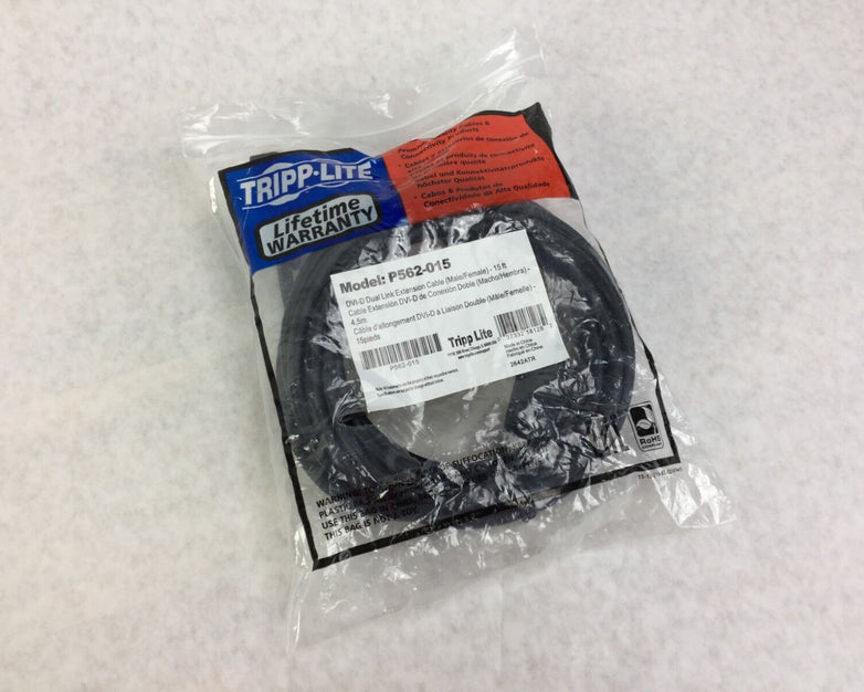 Tripp Lite P562-015 15ft DVI-D Dual Link Extension Cable (Males/Female)