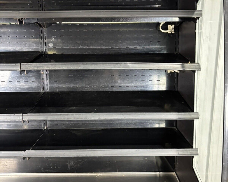 Federal Industries RSSM678R-3 Black 71" Self Serve Four Shelf Air Curtain Powers