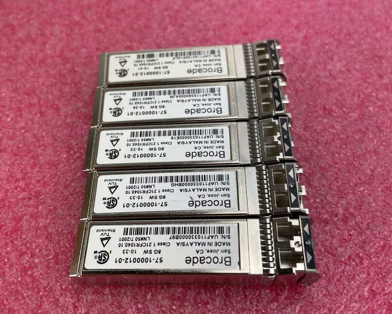 5 x Brocade 8G SW 57-1000012-01 8GB 850nm Optical Transceiver SFP Module