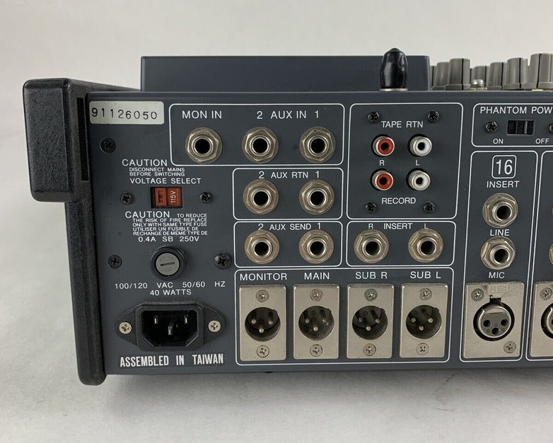 EV Electro Voice BK-1642 16-Channel Pro Stereo Mixer Tested w/ Bad Meters