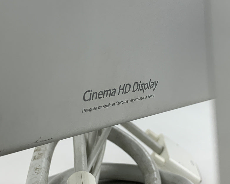 Apple Cinema Display A1083 30" Monitor Tested w/ Cords No Power Supply Scuff