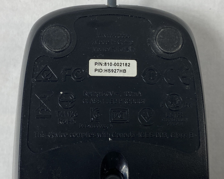 Lot of 5 Logitech M-U0026 USB Universal Wired Optical Mouse Tested