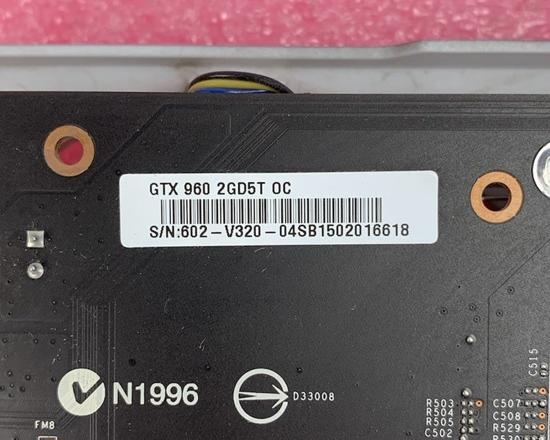 MSI GeForce GTX 960 2GD5T OC 2GB Video Graphics Card