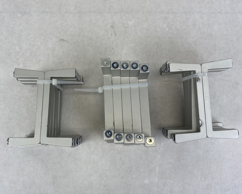 Square Bar Pull Extruded Aluminum Modern Cabinet Handle (Lot of 30)