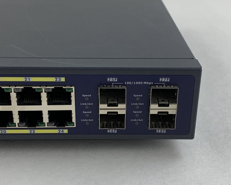 EnGenius EGS7228P 24 Port PoE Layer 2 Managed Switch Tested Reset