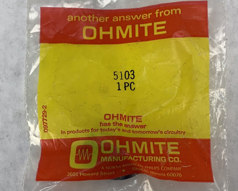 Ohmite 5103 Pointer Knob NEW in Sealed Bag