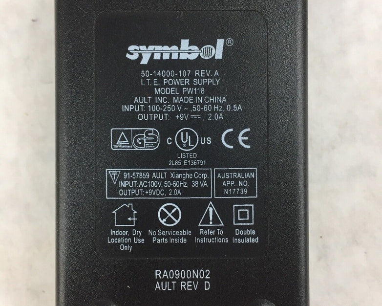 Symbol Technologies CRD8800-1000SIM Motorola Scanner Cradle w/Power Supply PW118
