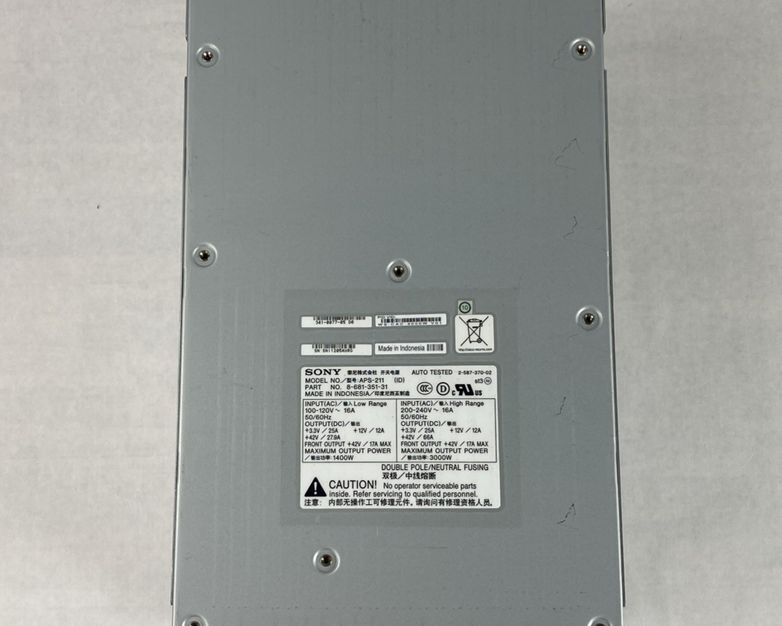 Cisco Sony APS-211 Power Supply Untested