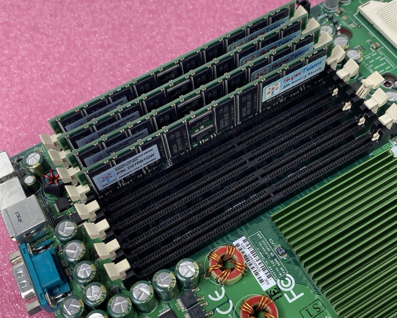 Supermicro X6DHR-X8G Motherboard 4GB RAM No CPU No Shield