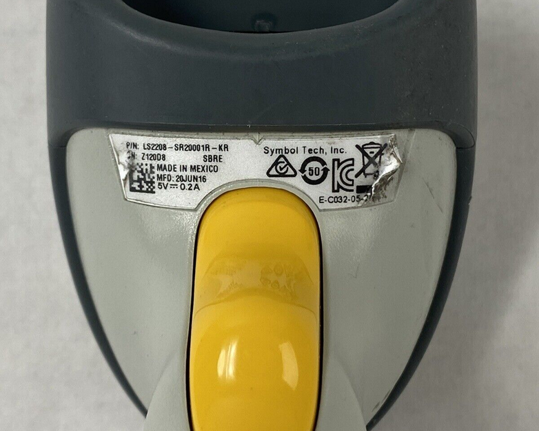 Symbol LS2208-SR20001R-KR USB Handheld Scanner Untested No USB Cable