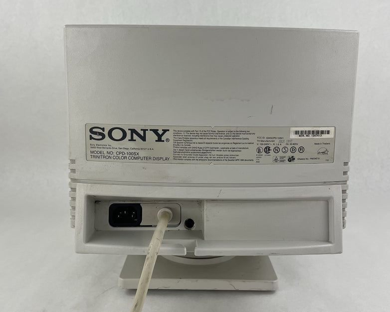 Sony 100SX CPD Trinitron Multiscan CRT VGA Monitor Tested
