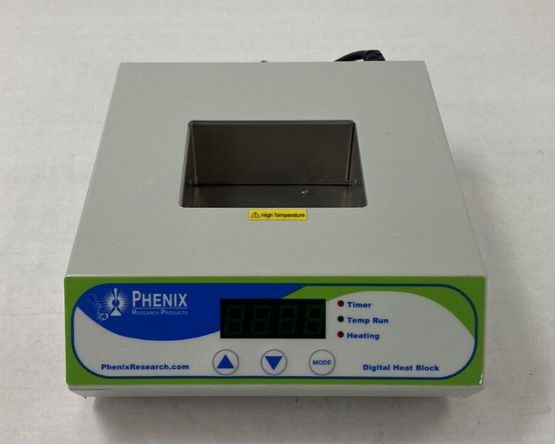 Phenix Research Model BSH1001 Digital Heat Block Dry Bath Power Tested