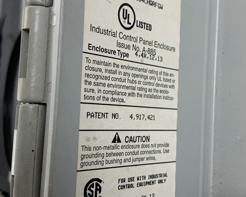 Hoffman A-864CHQRFGW Enclosure 8x6x4"