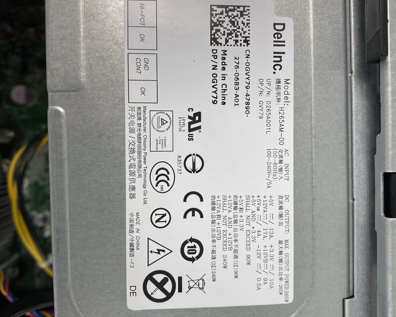 Dell OptiPlex 790 MT Intel Core i5-2400 3.10GHz 4GB RAM No HDD No OS